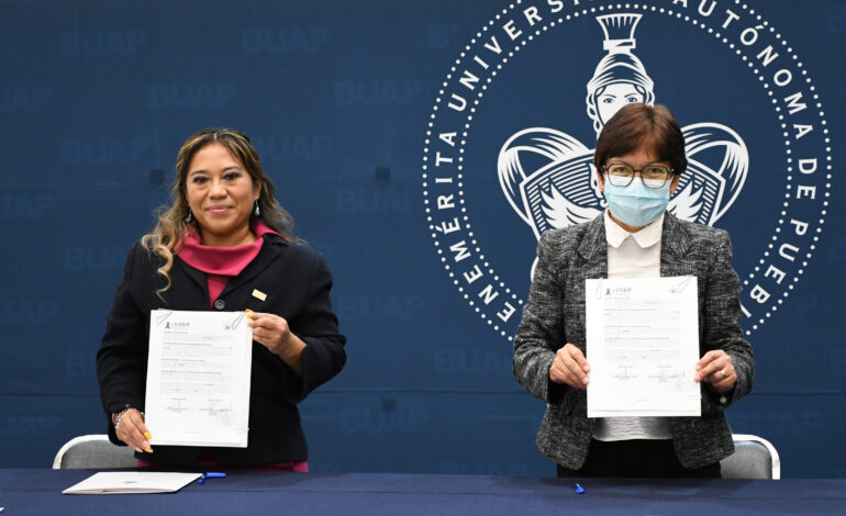 Encabeza rectora Lilia Cedillo convenio entre la BUAP y la USEP