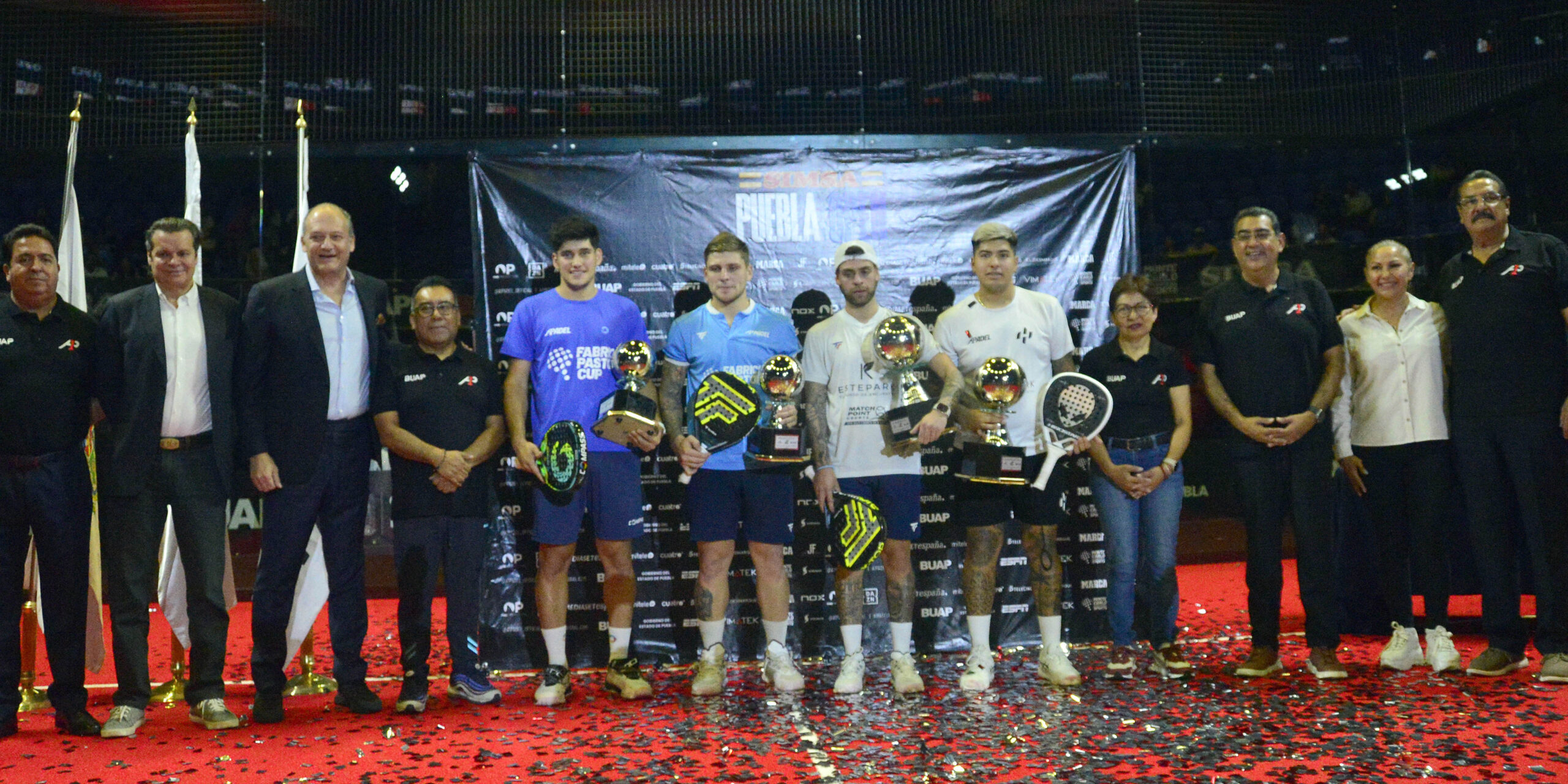 Encabezan Rectora Cedillo y gobernador Sergio Salomón premiación de final del Torneo A1 Pádel Puebla 2024