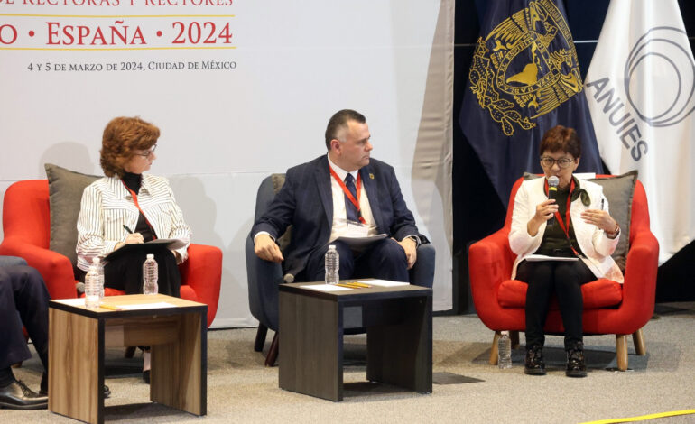 Participa Lilia Cedillo en Cumbre de Rectoras y Rectores México-España 2024
