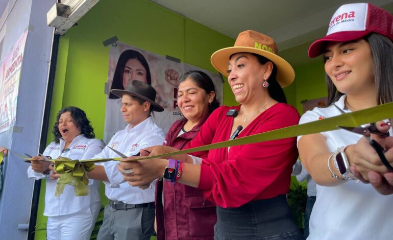 Inaugura Norma Pimentel casa de campaña