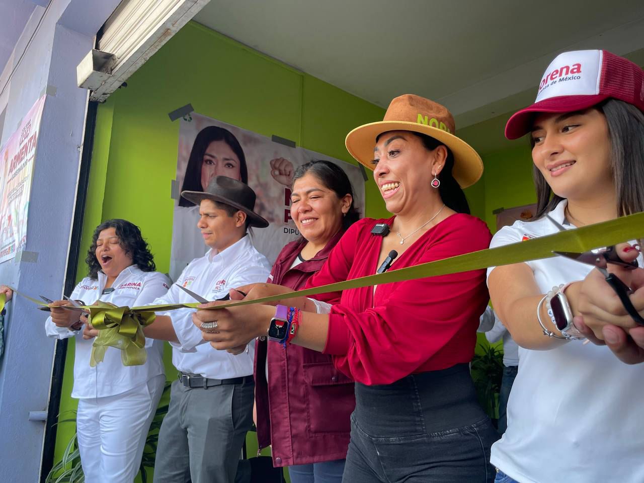 Inaugura Norma Pimentel casa de campaña