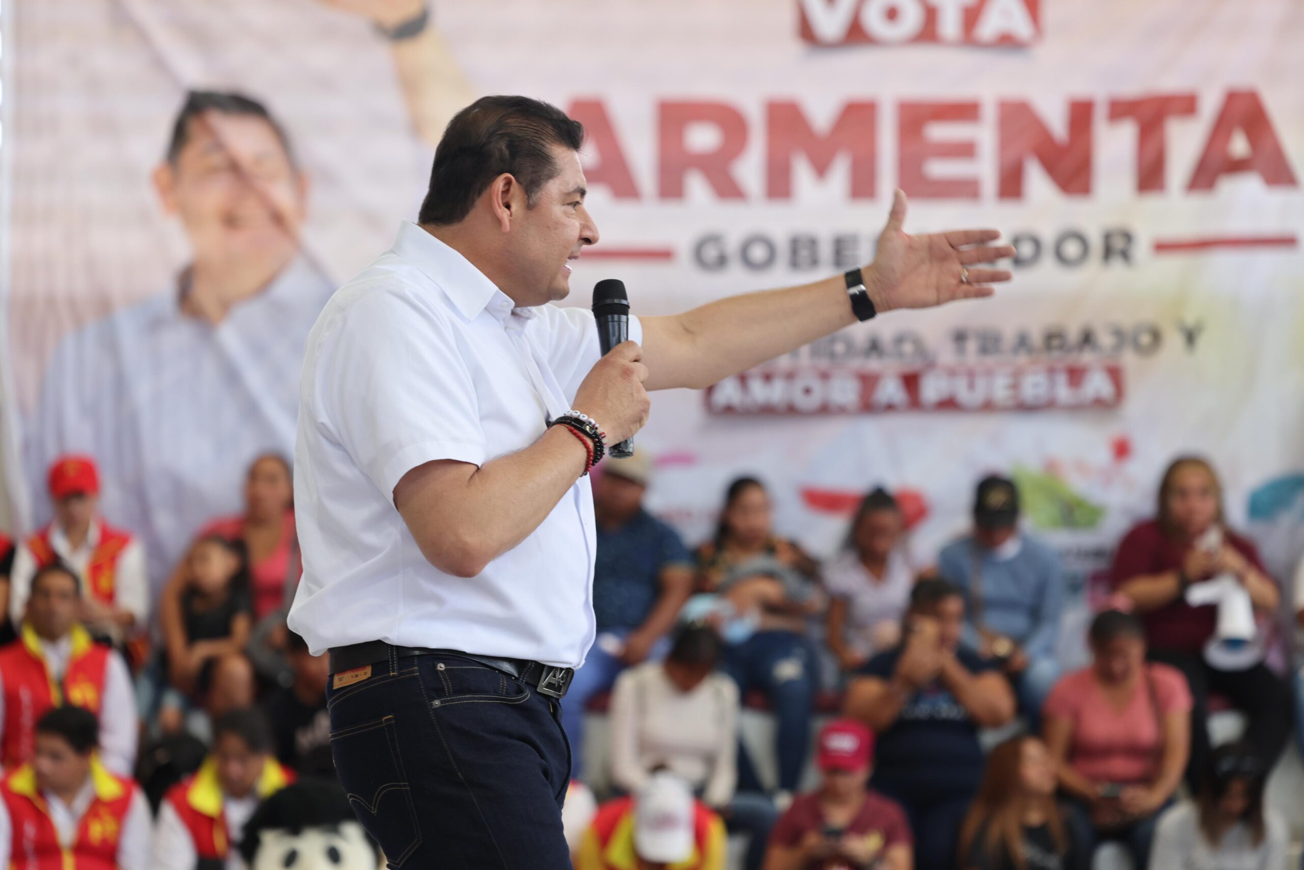 Promete Armenta seguridad y obra pública en Venustiano Carranza