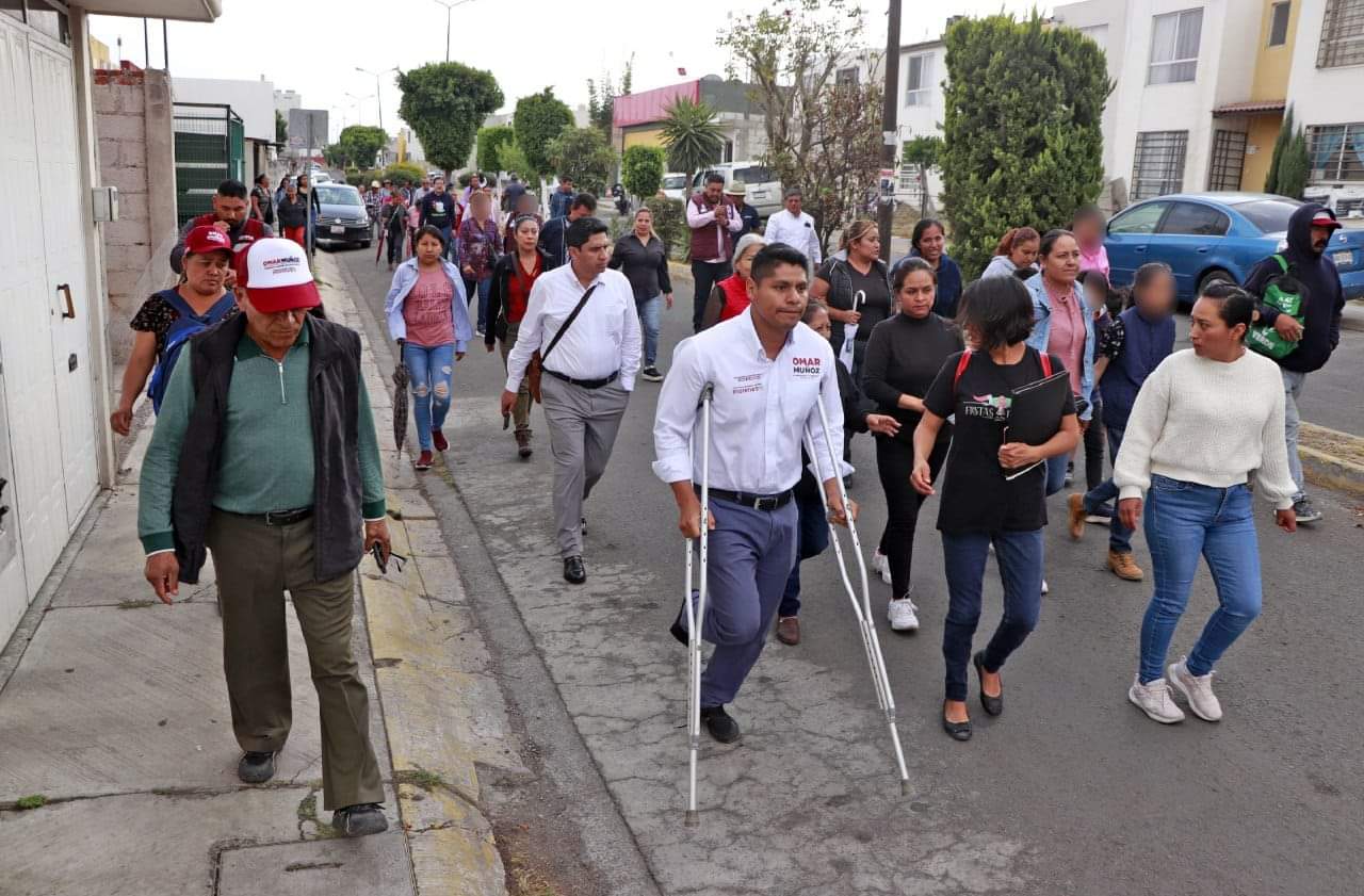 Fraccionamientos de Cuautlancingo han sido olvidados por el municipio: Omar Muñoz