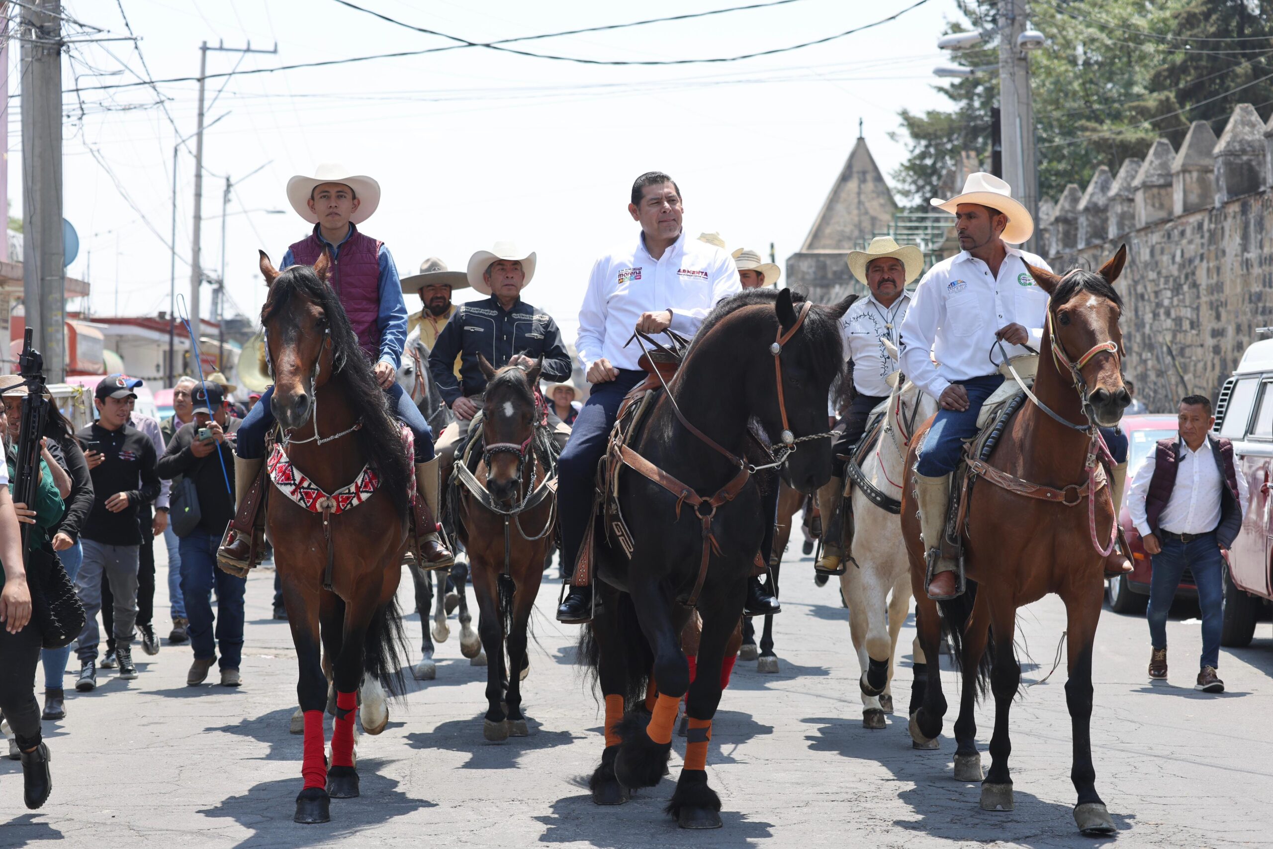 Promete Armenta apoyo turístico y al campo en Huejotzingo