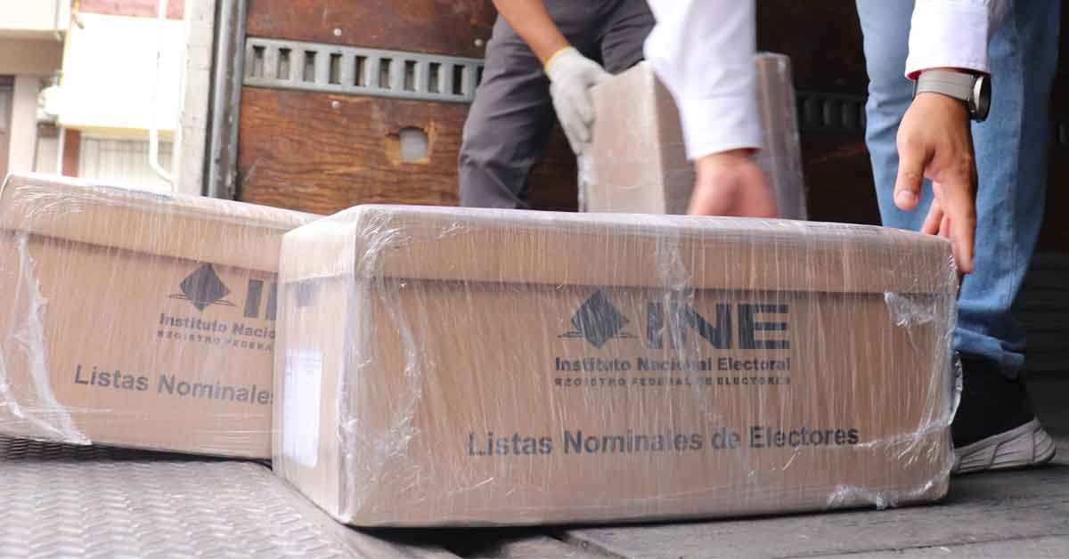 Llegan a Puebla listas nominales para elecciones