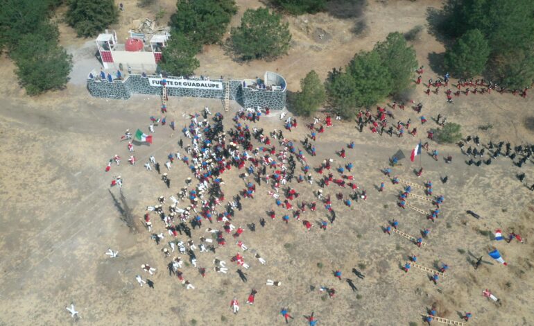 Realiza XXV Zona Militar escenificación de la Batalla del 5 de Mayo