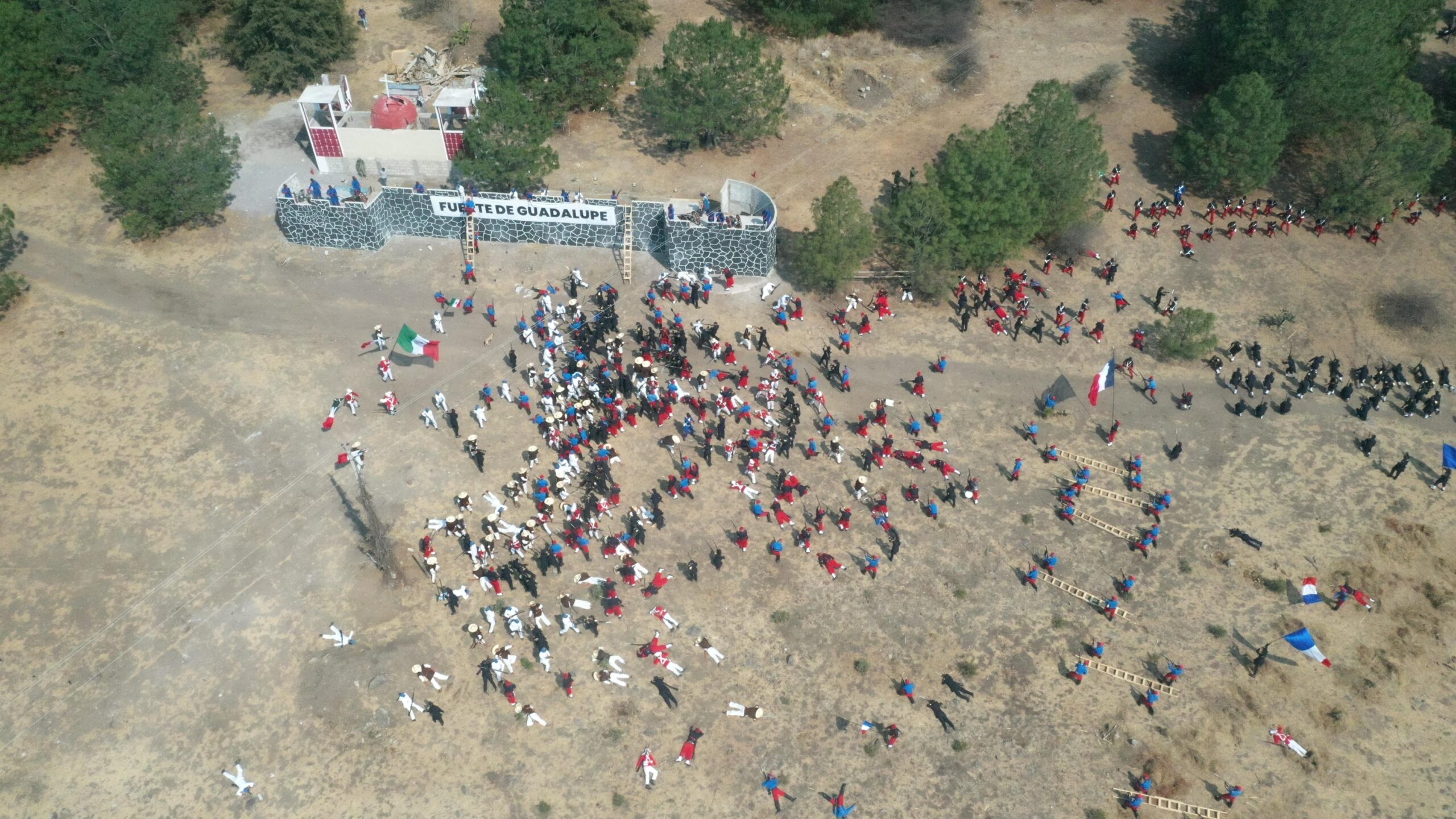 Realiza XXV Zona Militar escenificación de la Batalla del 5 de Mayo