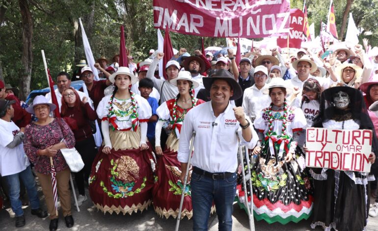 Con esperanza y sueños llenemos las urnas el 2 de junio: Omar Muñoz