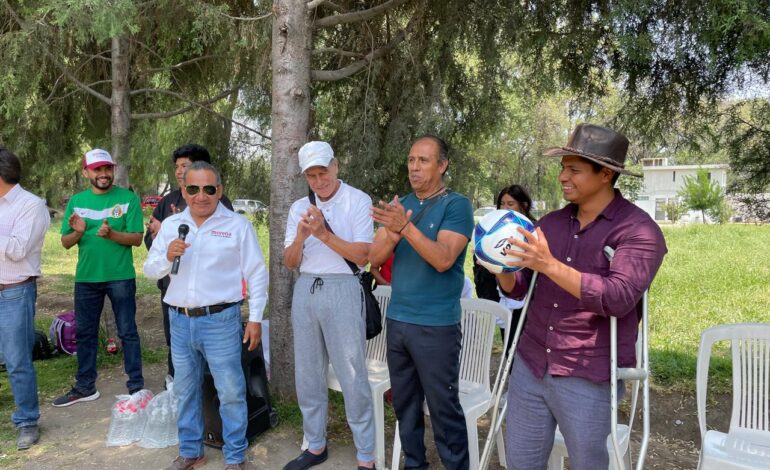 Promete Omar Muñoz crear varias unidades deportivas de Cuautlancingo
