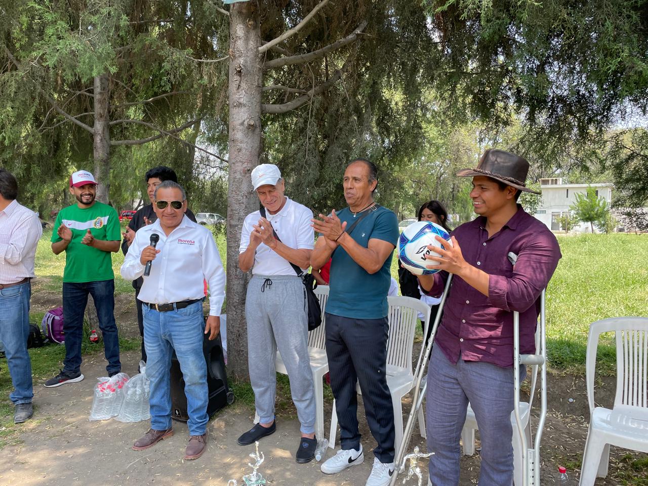 Promete Omar Muñoz crear varias unidades deportivas de Cuautlancingo