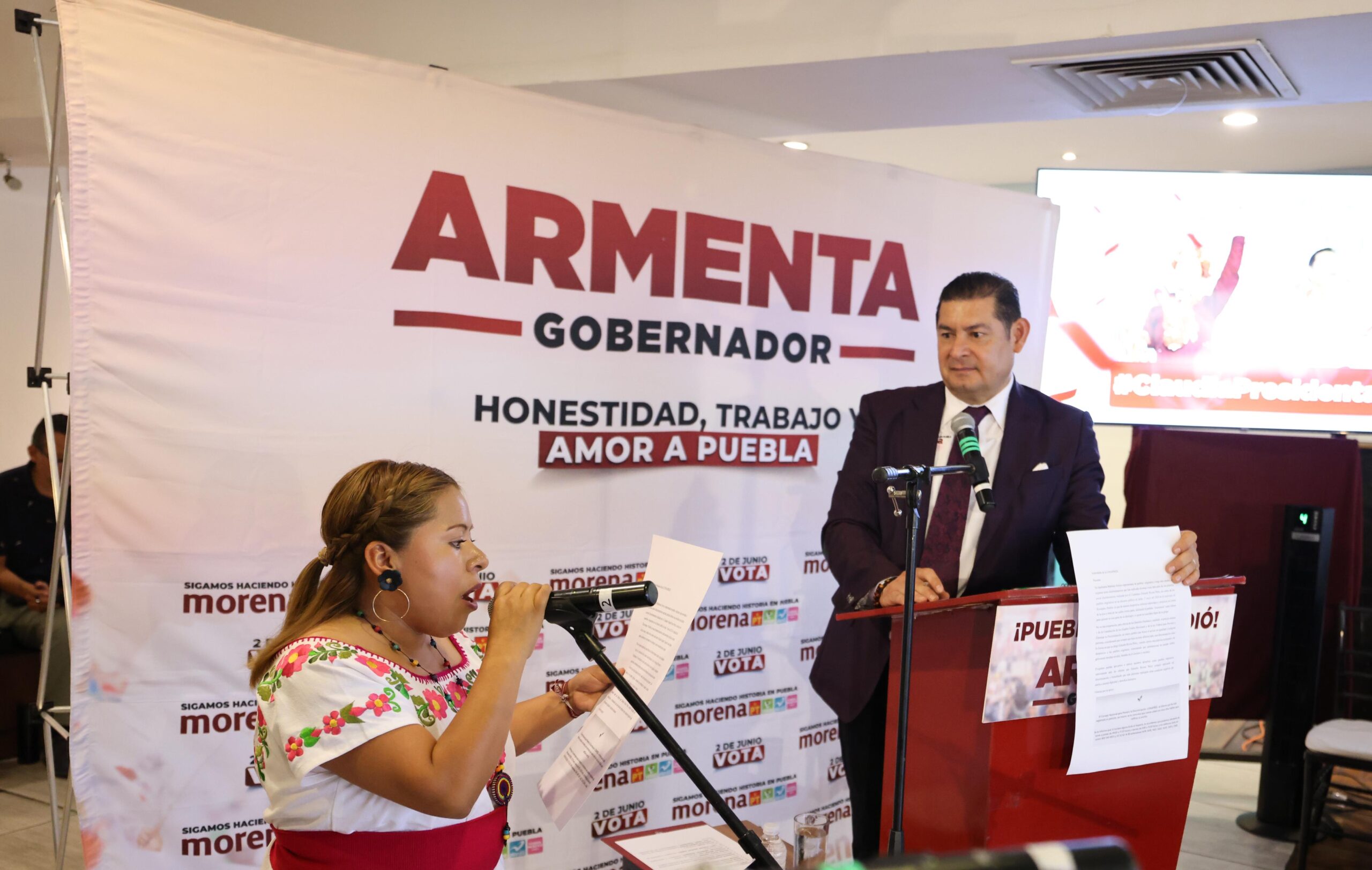 Armenta respalda el respeto a los pueblos los originarios de Puebla