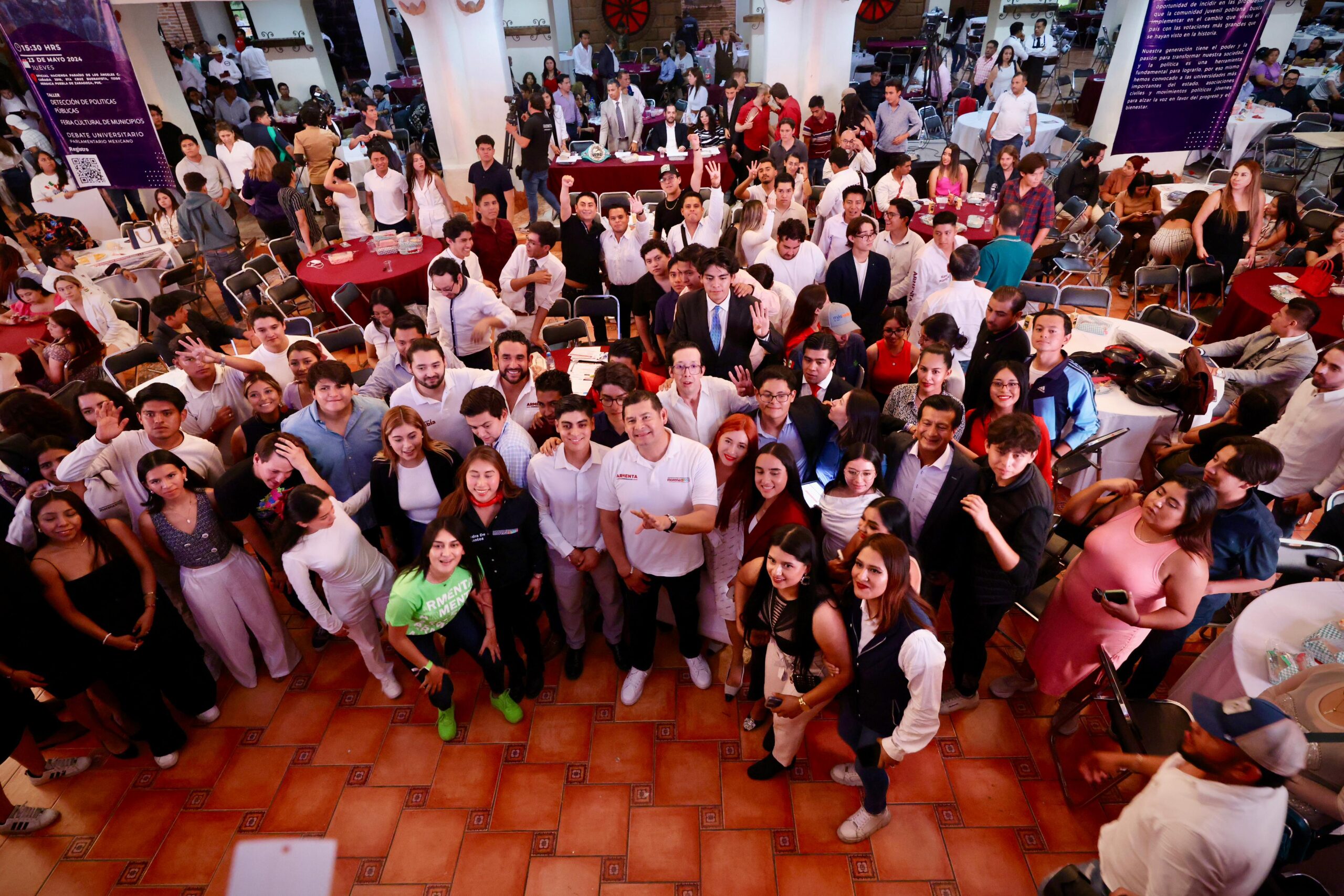 Junto a los jóvenes lograremos la transformación de Puebla: Armenta