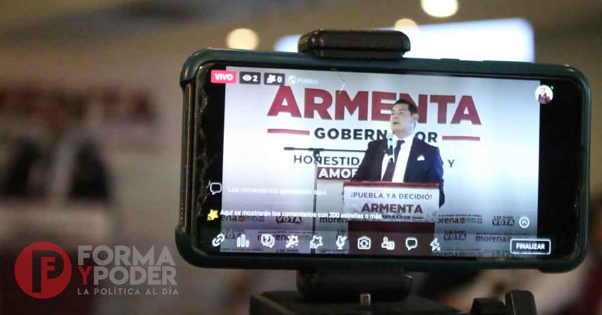 «No son manifestaciones, sino eventos partidistas»: Armenta sobre Marea Rosa