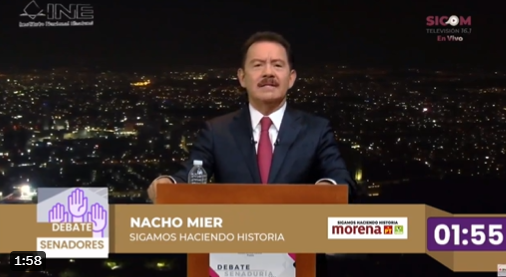 Nacho Mier se declara ganador del primer debate al Senado
