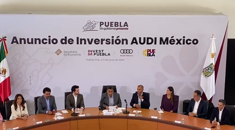 Anuncia Sergio Salomón inversión de Audi México