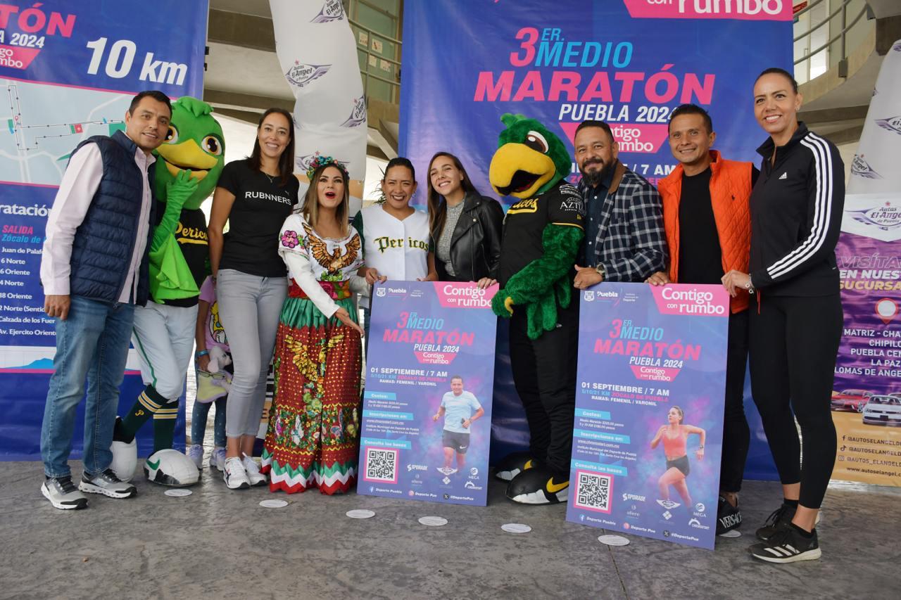 Alistan tercera edición del Medio Maratón de Puebla 2024