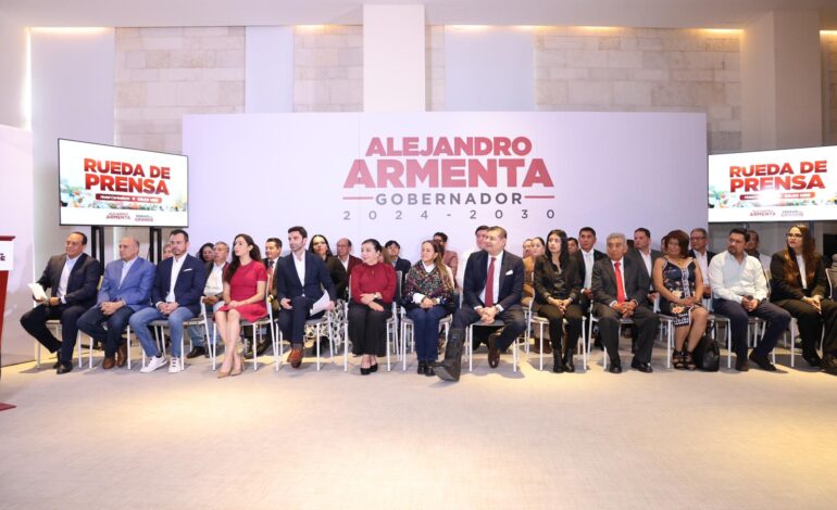 Presenta Armenta 3 comisiones y comité técnico de transición