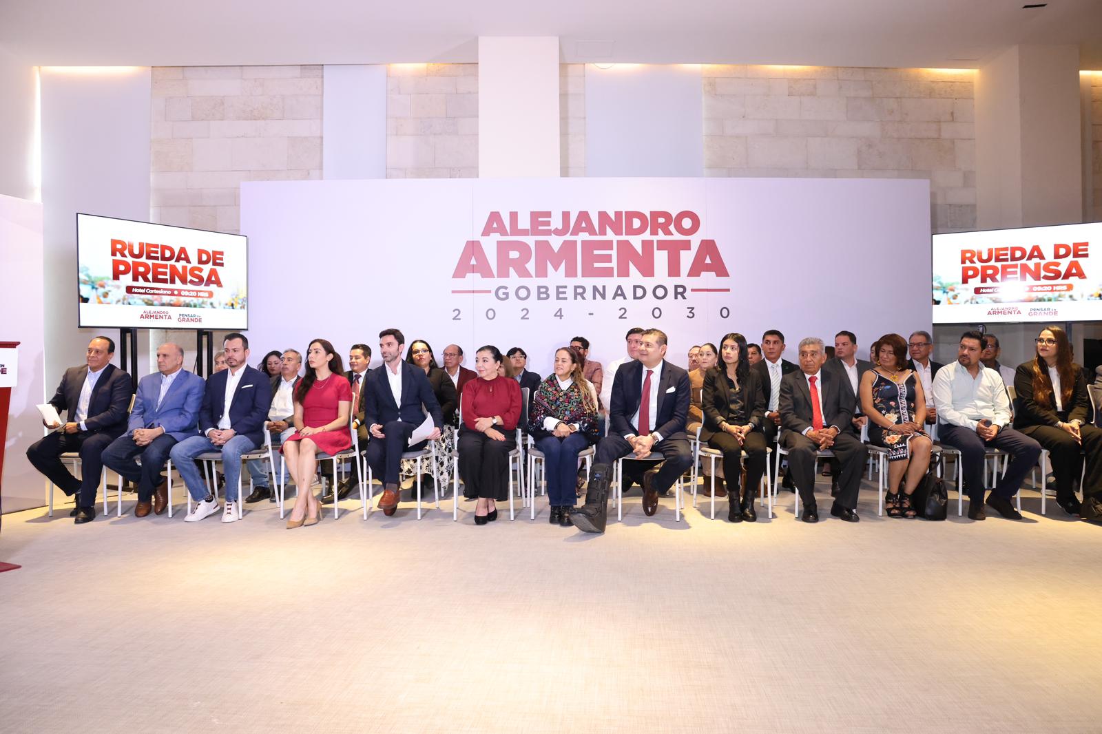 Presenta Armenta 3 comisiones y comité técnico de transición