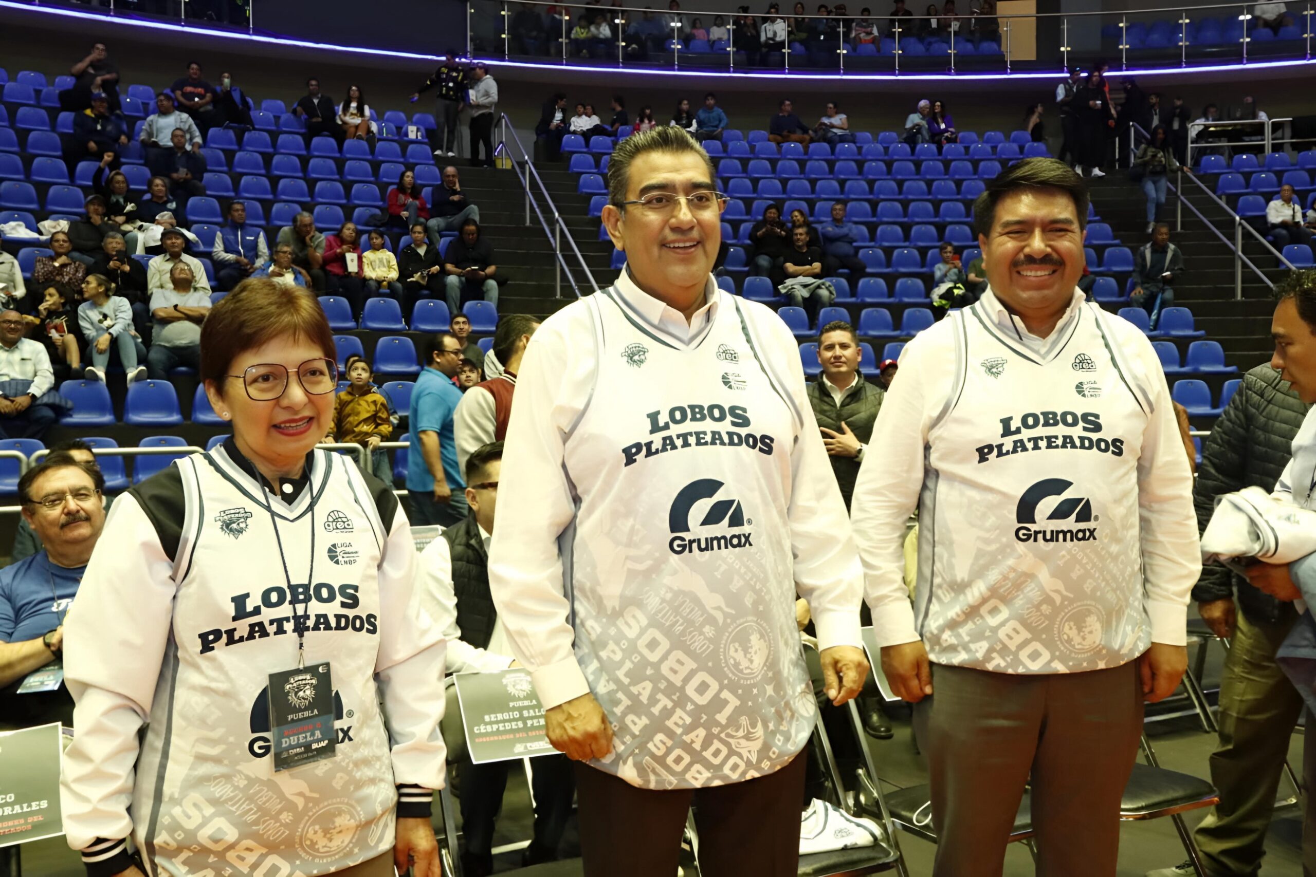 Asiste Sergio Salomón al arranque de la Liga Nacional de Baloncesto Profesional Varonil 2024