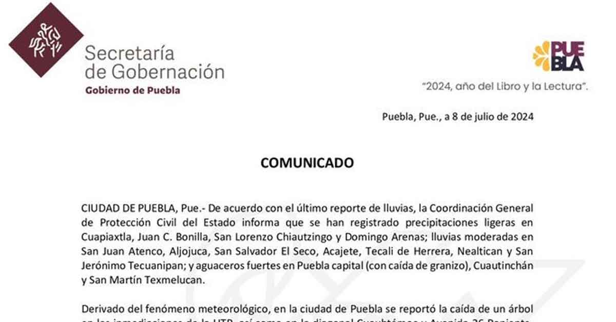 Seguirán lluvias los próximos siete días por Onda Tropical 8