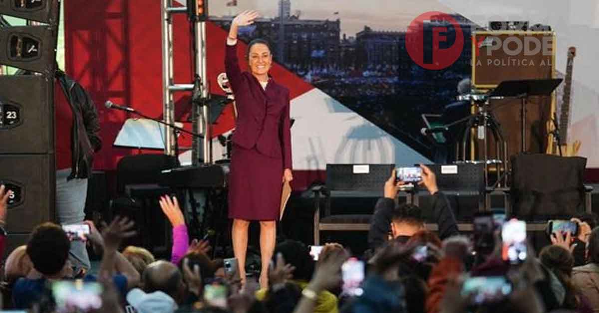 Festeja Sheinbaum seis años de la victoria de López Obrador