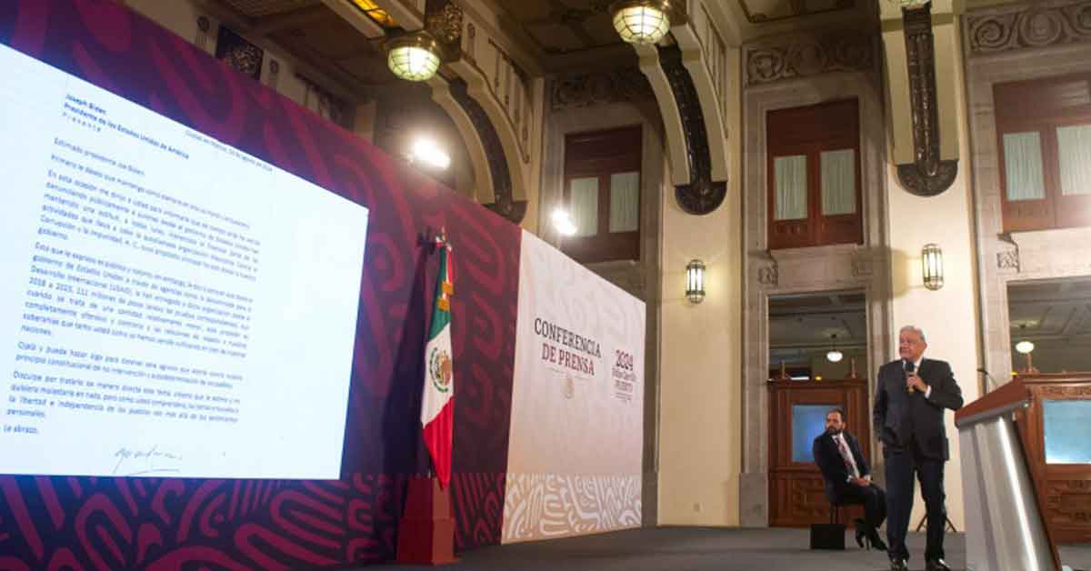 AMLO expone a Joseph Biden por presuntamente financiar a Mexicanos contra la Corrupción