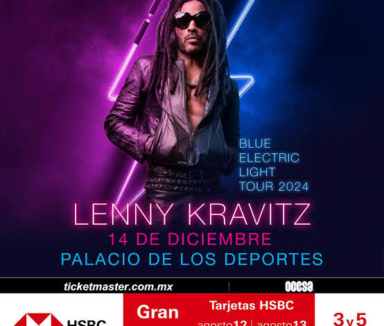 Lenny Kravitz regresará a México con su nueva gira «Blue Electric Light Tour»