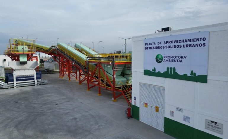 Planta de aprovechamiento de residuos inicia funciones