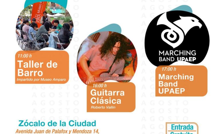 Alista Ayuntamiento de Puebla cartelera cultural para fin de semana