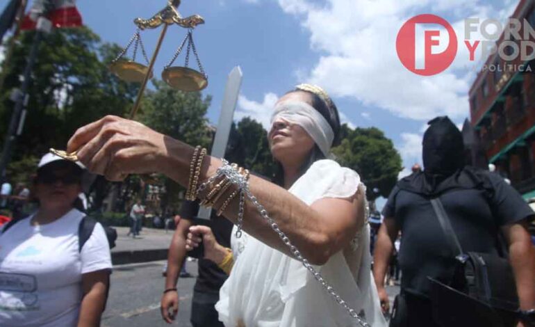 Continúan las protestas por la Reforma al Poder Judicial en Puebla
