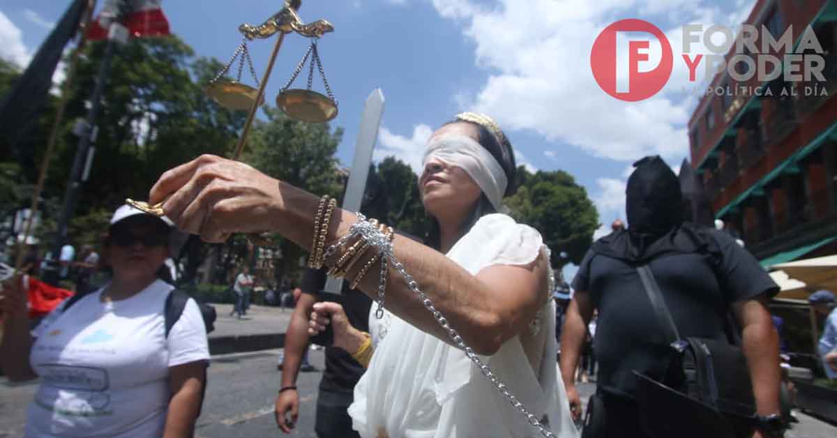 Continúan las protestas por la Reforma al Poder Judicial en Puebla