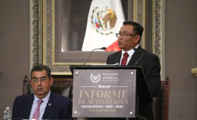 Edgar Garmendia presenta tercer y último informe de labores