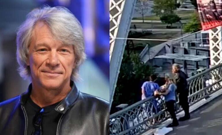 Jon Bon Jovi evita que una mujer salte de un puente