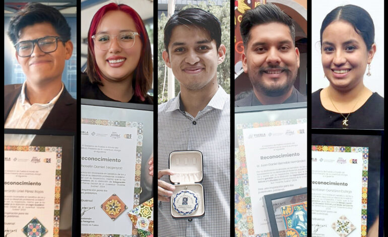Reciben universitarios BUAP Premio Estatal de la Juventud “Vicente Suárez” 2024