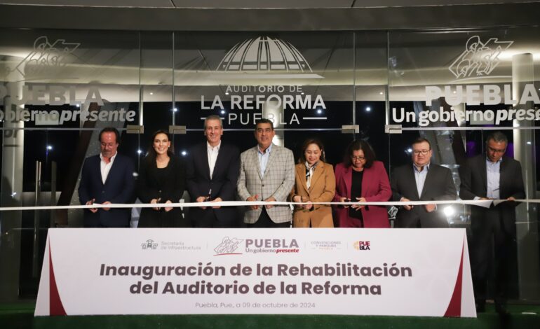 Con rescate del Auditorio de la Reforma, gobierno estatal cuida patrimonio de poblanos