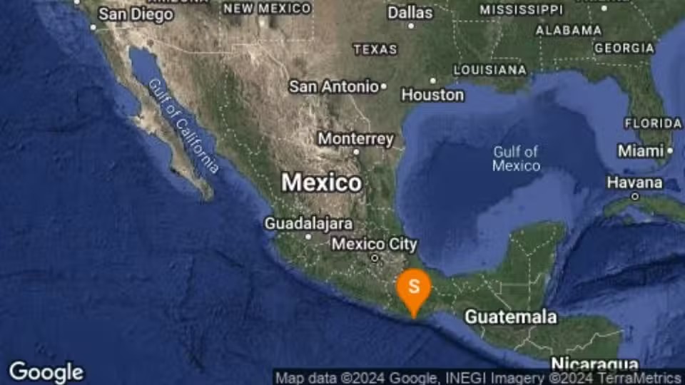 Sismo de magnitud 4.3 en Matías Romero, Oaxaca