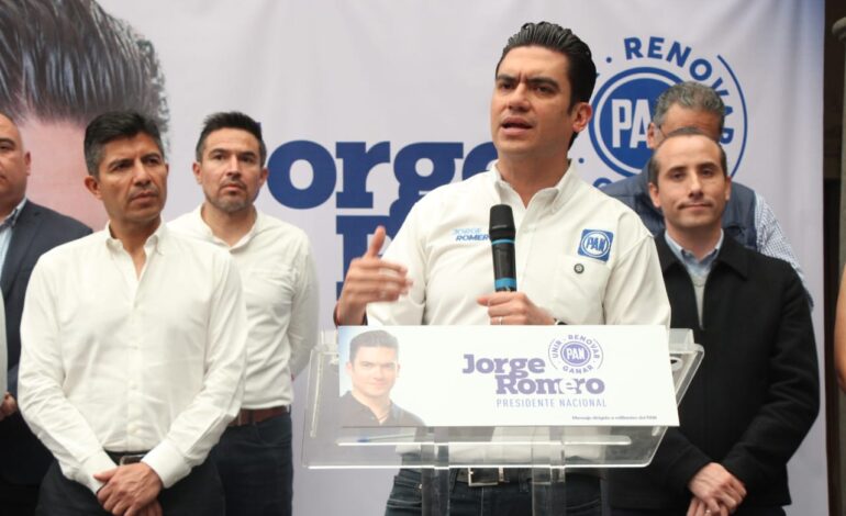 Jorge Romero asegura el resurgimiento del PAN