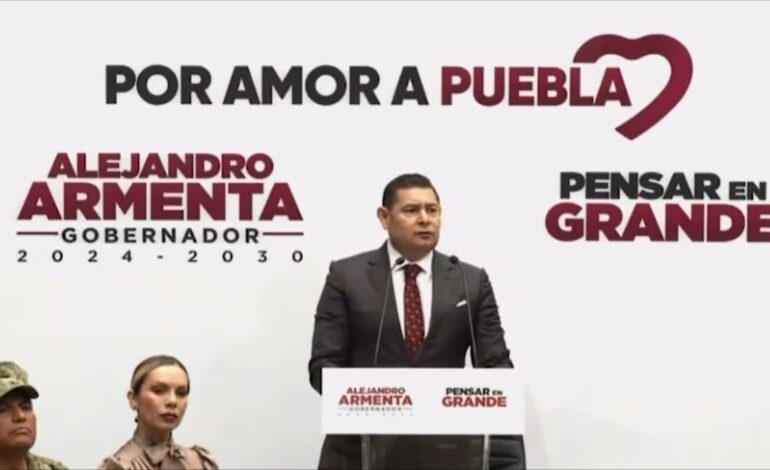 Alejandro Armenta anuncia plan de seguridad en coordinación con siete estados