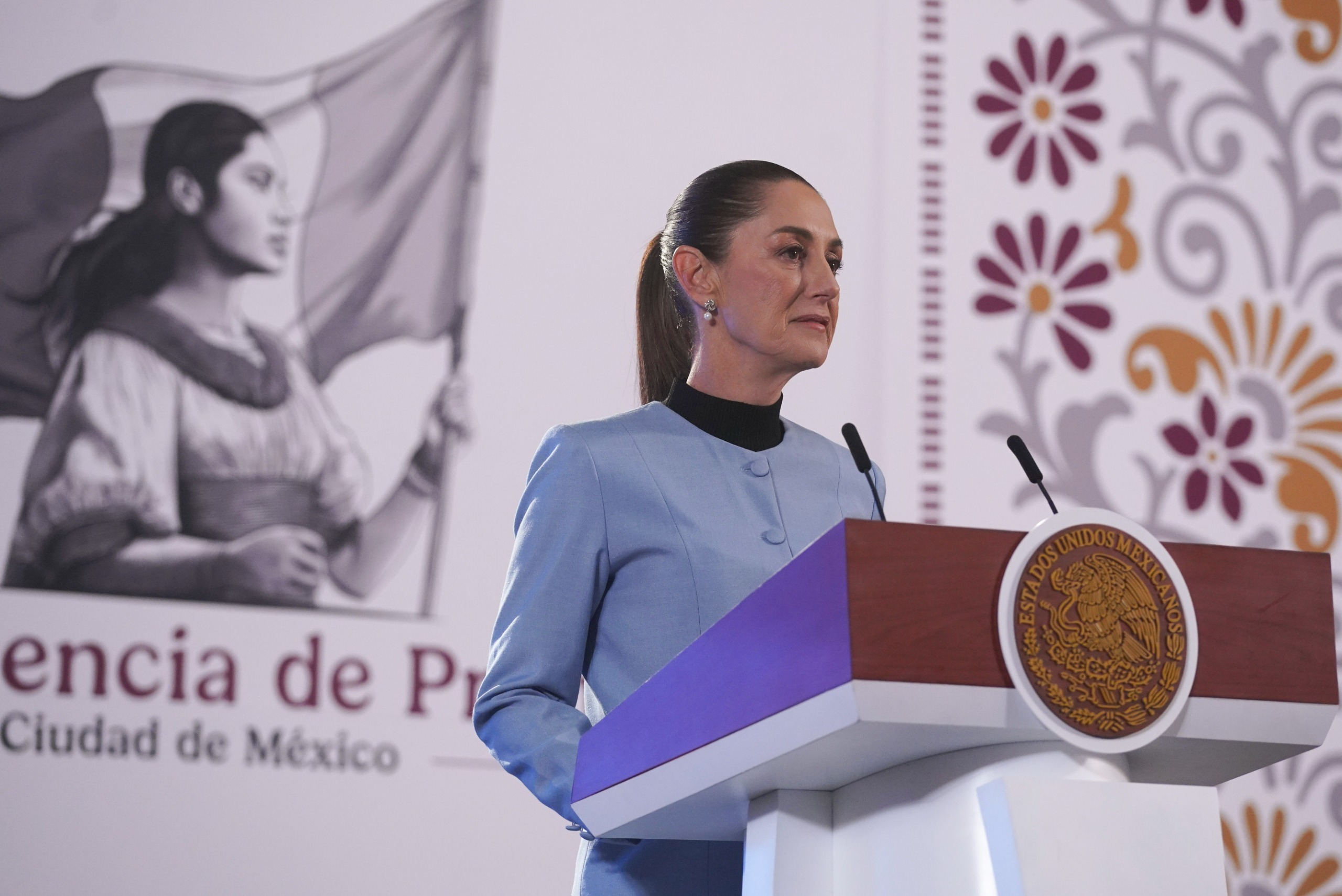 Anuncia Sheinbaum última visita a Puebla en gobierno de Sergio Salomón