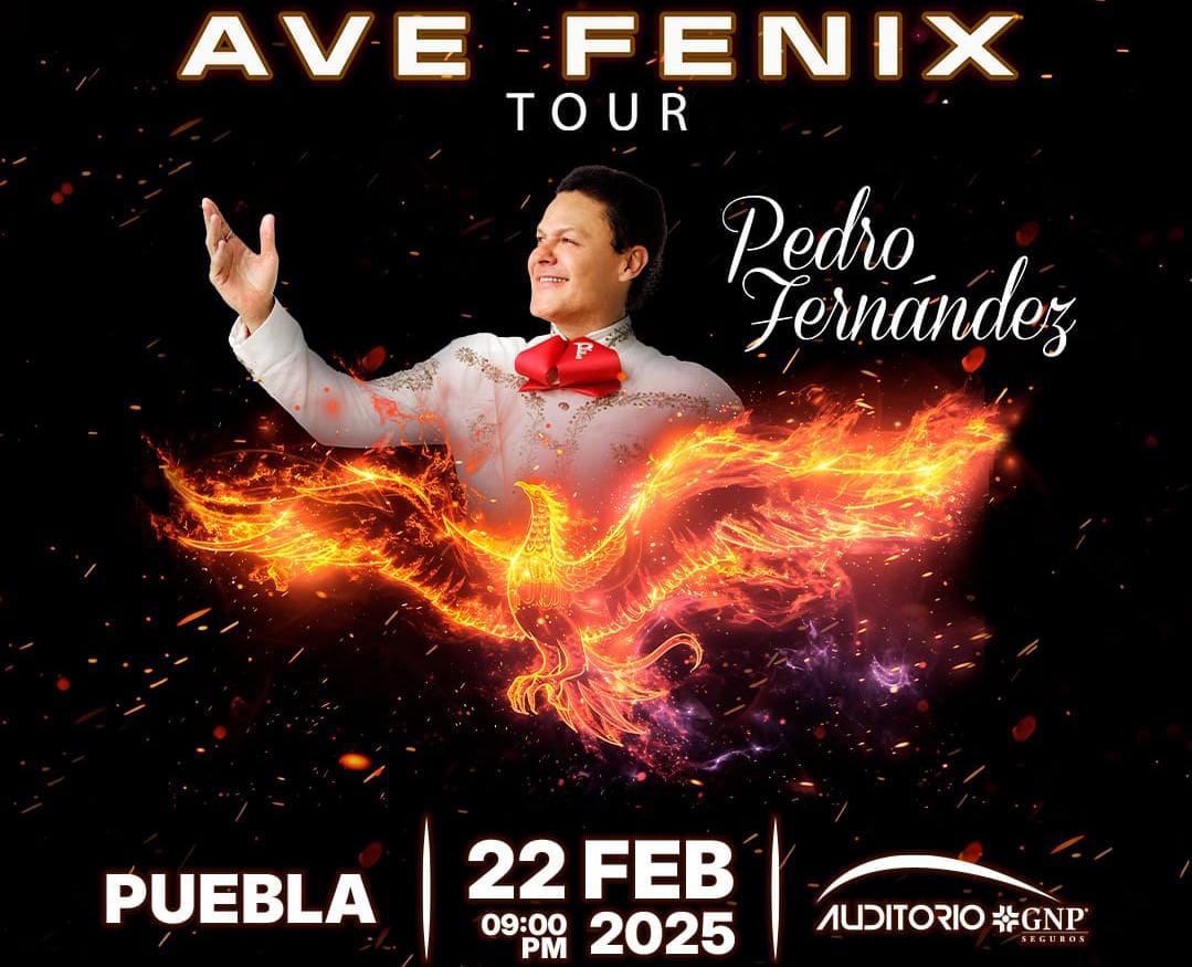 Pedro Fernández llegará a Puebla como parte de su Ave Fénix Tour