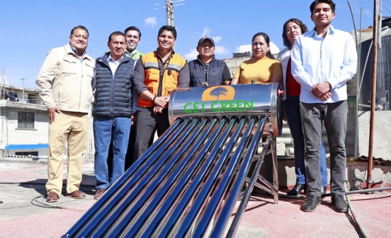 Arranca Omar Muñoz programa de calentadores solares en Cuautlancingo