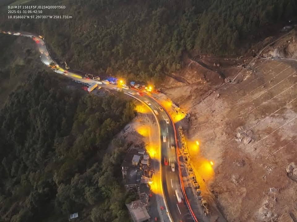 Autopista Puebla – Orizaba es reabierta luego de deslave