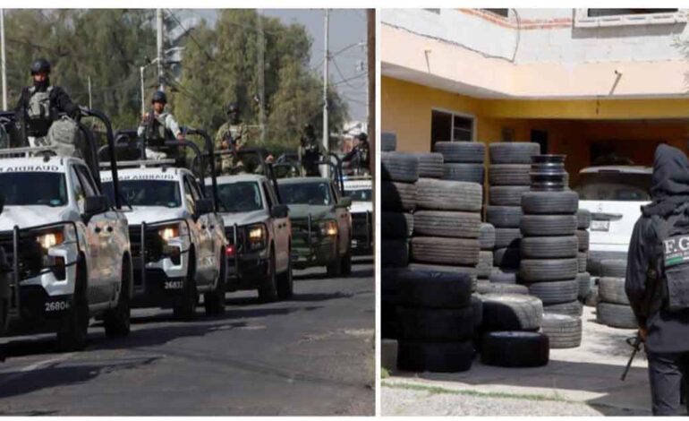 Catea FGE Puebla dos inmuebles; aseguran autopartes ilícitas