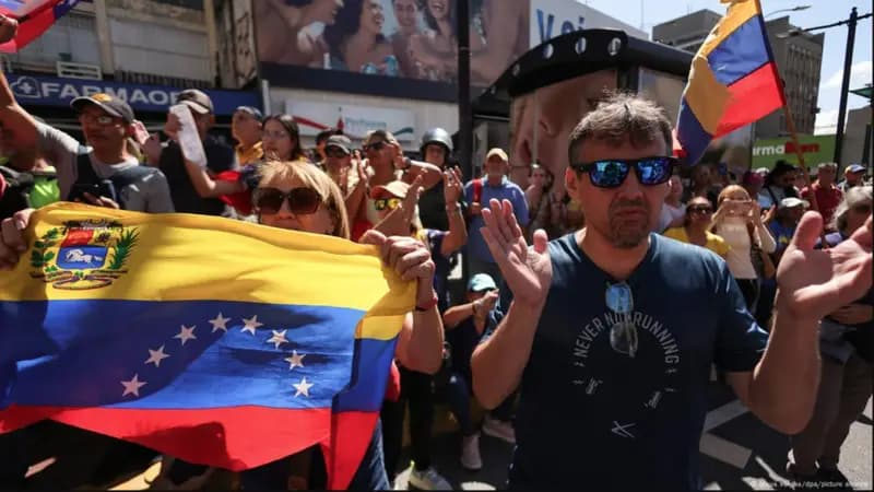 Protestas masivas en Venezuela contra la toma de posesión de Maduro