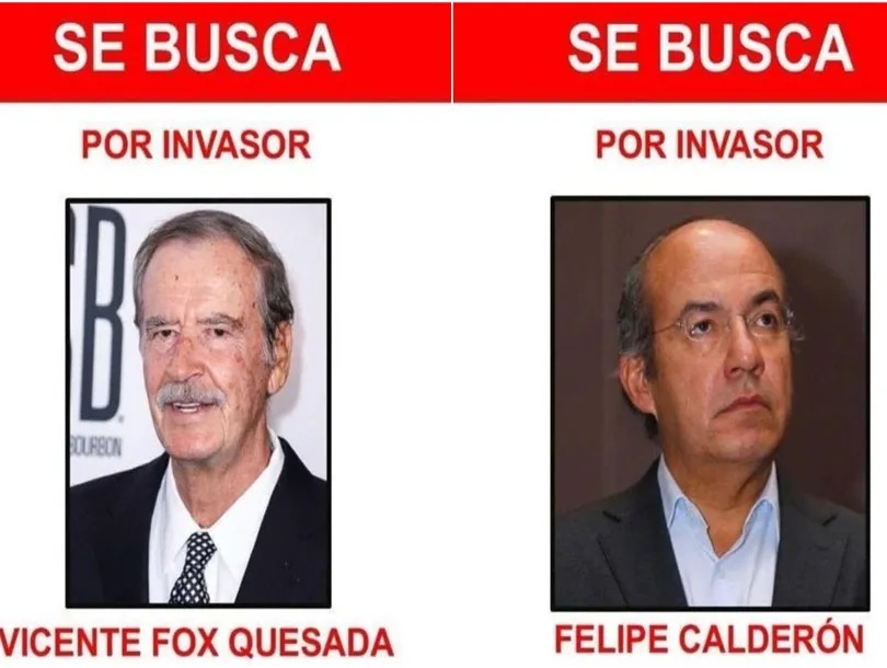 Distribuirán carteles de «se busca» contra Fox y Calderón en Venezuela