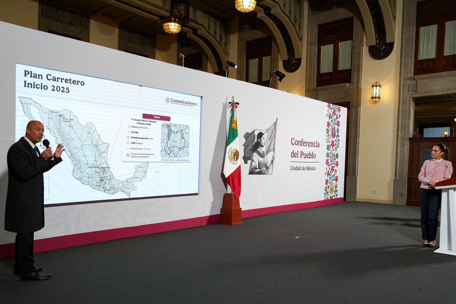 Claudia Sheinbaum presenta el plan carretero 2025