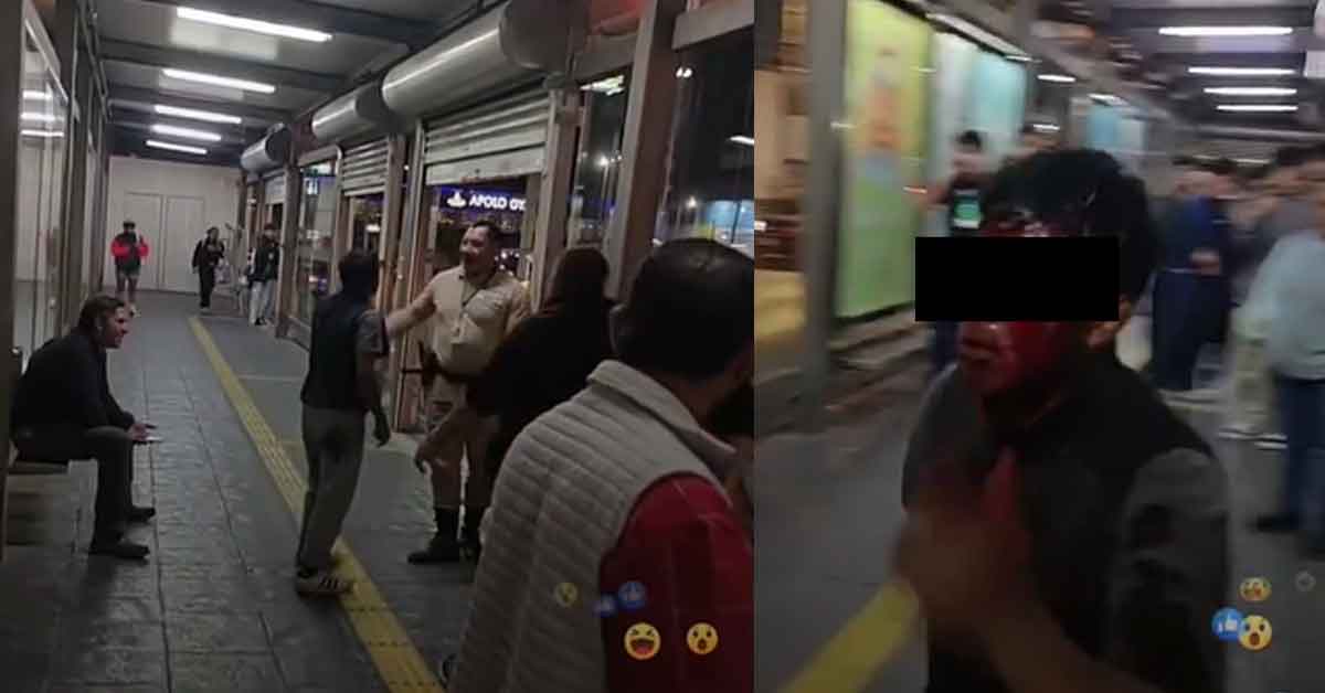 Guardia de RUTA golpea a menor de edad por pasar sin pagar
