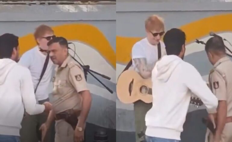 ¡Detienen a Ed Sheeran en la India!
