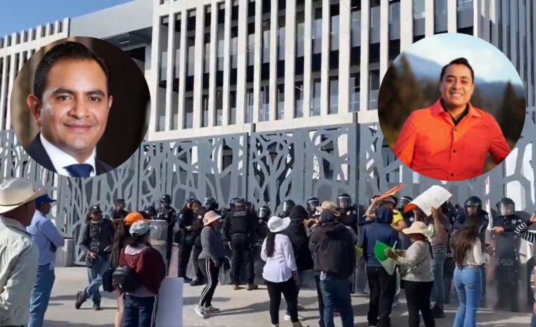 Diputados, medios y trabajadores quedaron atrapados en el Congreso por manifestación
