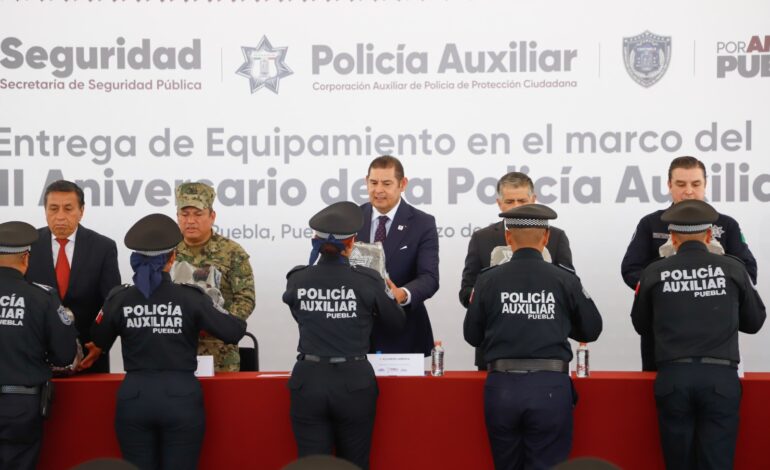 Vivienda y mejores prestaciones para la policía auxiliar y estatal: Armenta